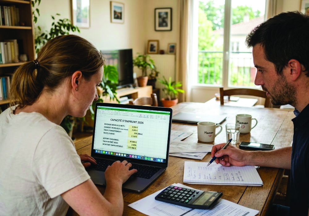 Calcul de la capacité d'emprunt avec une conseillère