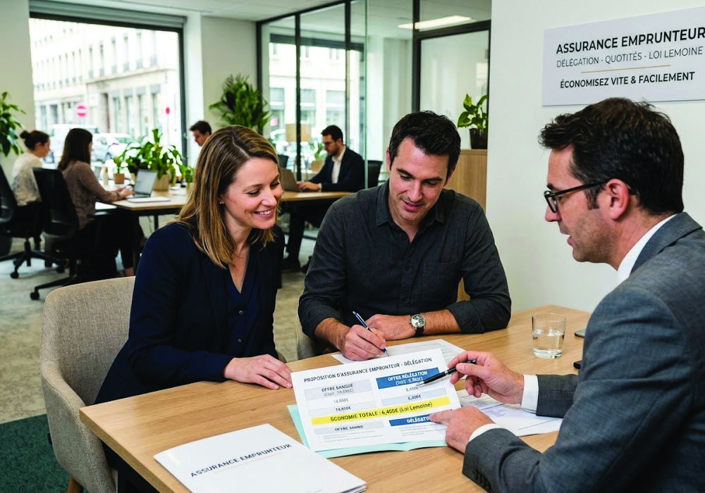 Signature d'un contrat d'assurance emprunteur