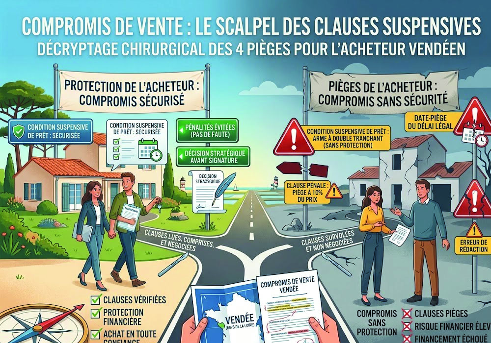 Infographie : Compromis de vente : les clauses à relire