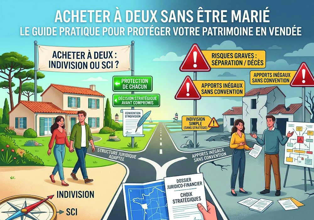 Infographie : Acheter à deux sans être mariés
