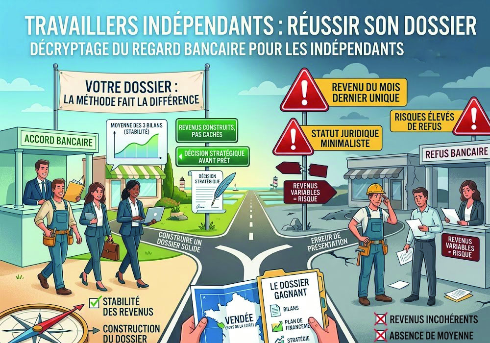 Infographie : Travailleur indépendant : réussir son dossier